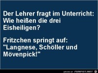 der Lehrer fragt......