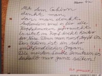 ein Kinderaufsatz �ber das Gehirn