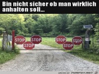 Man sollte wohl anhalten