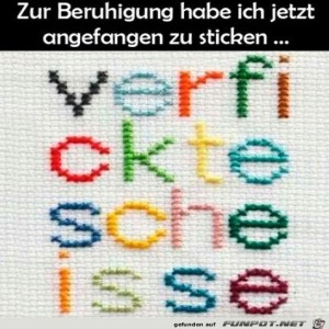 fun-Bild: Mit sticken angefangen