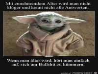 Mit zunehmendem Alter...