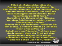 Fhrt ein sterreicher ber die Deutsch-sterreichische...