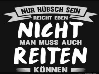 Witziger Spruch f�r Pferdeliebhaber