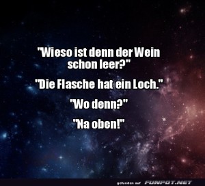 fun-Bild: Die Flasche hat ein Loch