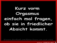 Kurz vor dem Orgasmus