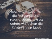 Manchmal muss man die Vergangenheit ruhen lassen