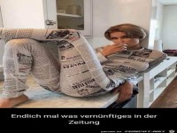 Was Vernünftiges in der Zeitung