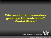 Wie nennt man besonders gesellige H�lsenfr�chte?