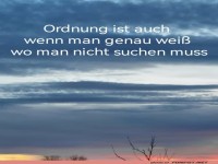 Ordnung ist auch...