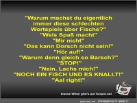 Warum machst du eigentlich immer diese schlechten...