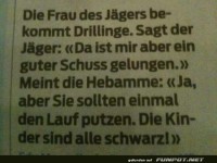 Witz ber Jger und Drillinge