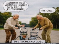 Rasante Rentner und ihre Rollator-Rennen