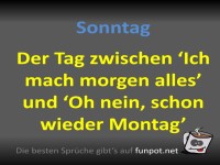 Sonntag: Zwischen Hoffnung und Verzweiflung