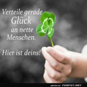 Kleeblatt-Grüße:-Glück-im-Anmarsch!.jpg von Mattis