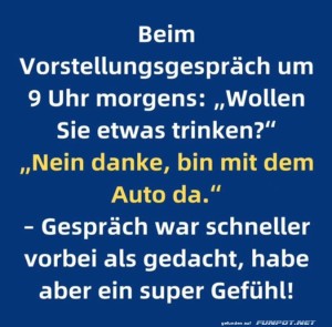 fun-Bild: Trinkfeste Vorstellungsgespr&auml;che!