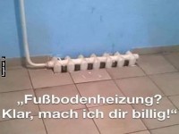 Von der Wandheizung zur Bodenheizung
