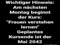 20-Jahres-Kurs: Frauenlogik entschl�sseln!