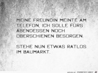 Ratlos im Baumarkt