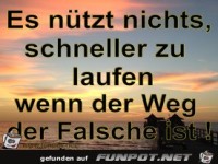 Es n&uuml;tzt nichts, schneller zu laufen