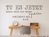 tu es jetzt