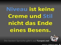Niveau und Stil