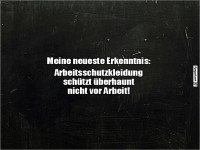 Erkenntnis ber Arbeitsschutzkleidung