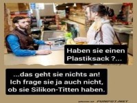 Lustiger Dialog an der Ladentheke