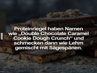 Lustige Kritik an Proteinriegel-Namen