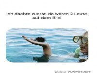 Optische Illusion im Wasserchaos