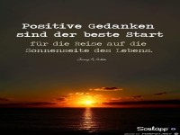 positive Gedanken sind