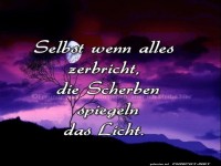 Selbst wenn alles zerbricht