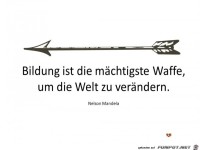 bildung ist die maechtigste waffe