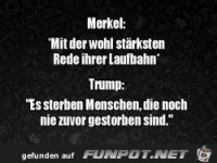 Trump ist nicht die hellste Kerze auf der Torte