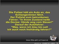 Die Polizei h�lt ein Auto an