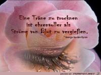 Eine Träne zu trocknen