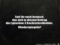 Drei Rechtschreibfehler