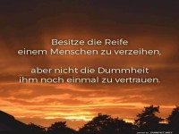 Weisheit ber Vergebung und Vertrauen