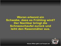 Woran erkennt ein Schwabe