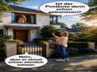 Postbote im Fitnessmodus