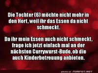 Currywurst statt Hort?