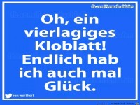 vierlagiges Kloblatt