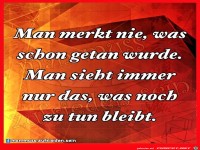Man merkt nie