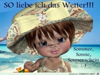 So liebe ich das Wetter!!!