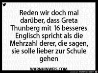 Reden wir mal �ber Greta Thunberg