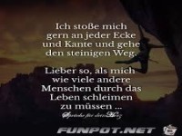 Ich sto�e mich gern an jeder Ecke