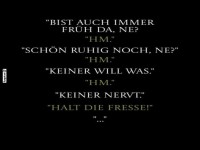 Wenn der Morgenmuffel spricht!