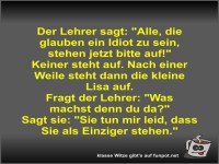 Der Lehrer sagt