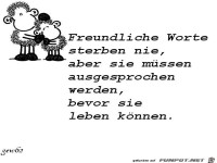 freundliche Worte