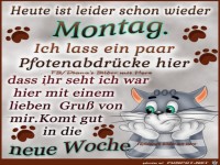 Heute ist leider schon wieder Montag