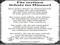 Fr meinen Schatz im Himmel 2018